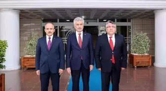 BEUN Rektörü İsmail Hakkı Özölçer, Danıştay Başkanı Zeki Yiğit'i Ağırladı
