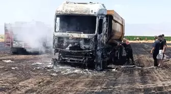Kahramanmaraş'ta Anız Yangını Tırı Yok Etti