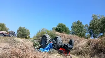 Manisa'da Traktörün Altında Kalan Oğul Hayatını Kaybetti