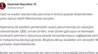 Enerji ve Maden Yatırımlarına İlişkin Yeni Düzenleme TBMM'ye Sunuldu