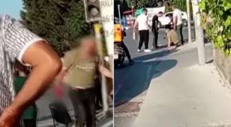 Karısını takip eden şahsı dakikalarca dövdü! Dehşet anları kamerada