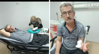 Karpuz Keserken Serçe Parmağını Kesen Kebapçı Hastaneye Kaldırıldı