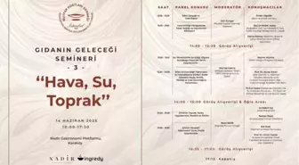 Mutfak Dostları Derneği'nden 'Gıdanın Geleceği' Semineri