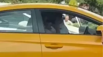 Ankara'da Taksi Sürücüsüne Saldırı Anı Kamerada
