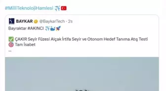 Bayraktar AKINCI ve ÇAKIR'ın Başarılı Testi Gurur Verdi