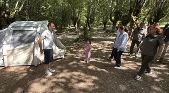 Bartın'da Babalar ve Çocuklar Kamp Etkinliğinde Bir Araya Geldi