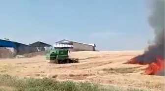 Adıyaman'da Buğday Tarlasındaki Yangın Korkuttu