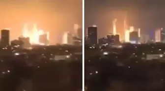 İran'dan 2. saldırı! Fırlatılan füze Tel Aviv'e böyle düştü