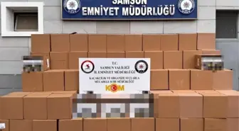Samsun'da Kaçak Makaron Operasyonu: 2 Milyon 862 Bin Adet Ele Geçirildi