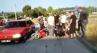 Kütahya'da Motosiklet ve Otomobil Çarpıştı: 1 Yaralı