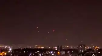 İran'ın İsrail'e Attığı Füzeler Gaziantep'ten Görüntülendi