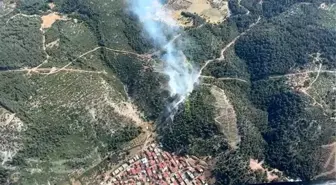 Soma'da İkinci Orman Yangınına Müdahale Başladı