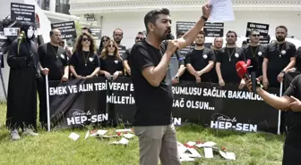 SAĞLIK Çalışanları İçin Hak Kaybı Protestosu