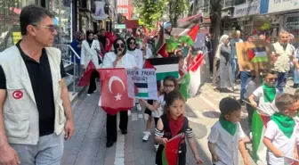 Tavşanlı'da Gazze ve Filistin'e Destek Etkinliği Düzenlendi