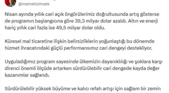 Hazine ve Maliye Bakanı Şimşek, Hizmet İhracatının Cari Dengeye Etkilerini Değerlendirdi