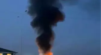 İnegöl'de Geri Dönüşüm Tesisinde Yangın Çıktı