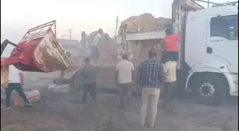 Diyarbakır'da Kamyondaki Saman Balyaları Yangın Çıkardı
