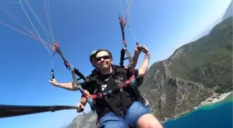 Görme Engelli Paul Goodwen, Fethiye'de Yamaç Paraşütü ile Uçtu