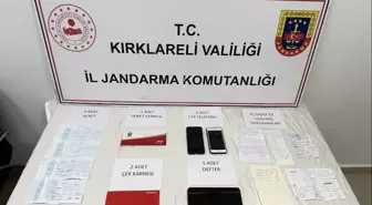 Kırklareli'de Tefecilik İddiasıyla Bir Şüpheli Yakalandı