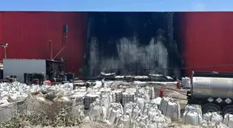 Kocaeli'de Asfalt Fabrikasında Yangın