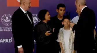Başrolde Erdoğan ve Aliyev var! Afet konutu teslim törenine damga vuran 'Çocuk' diyaloğu