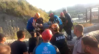 Germencik'te Freni Tutmayan Kamyon Jeotermal Vanalarına Çarptı