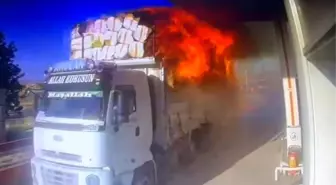 Diyarbakır'da Kamyon Sürücüsü Yangın Faciasından Döndü