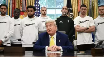 Görenler inanamadı! Trump, İran açıklamalarını Juventus takımı ile birlikteyken yaptı