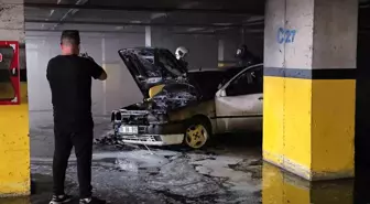 Karabük Hastane Otoparkında Araç Yangını