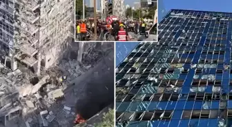 İran'ın vurduğu İsrail borsa binası enkaza döndü