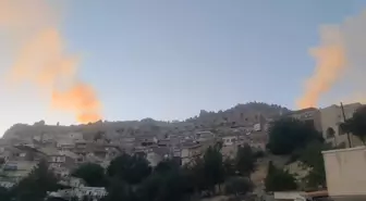 Mardin Kalesi Eteklerinde Örtü Yangını