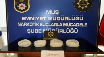 Muş'ta 2 Kilogram Metamfetamin Ele Geçirildi, 2 Gözaltı