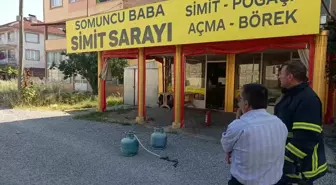 Bucak'ta Simit Fırınında Yangın Çıktı, İşletmeci Hızla Müdahale Etti