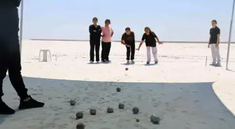 Tuz Gölü'nde Bocce Müsabakası Düzenlendi