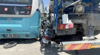 İskenderun'da Motosiklet Sürücüsü Kaza Sonrası Yaralandı