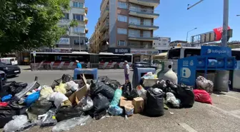 Buca'da Grev Sebebiyle Çöpler Toplanmıyor: Sokaklar Yığınlarla Dolu