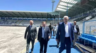 Erzurum'da Stadyum Yenileme Çalışmaları Devam Ediyor