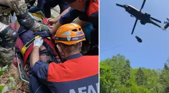 Şelalede düştü, kalça kemiğindeki platin yerinden çıktı