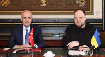 TBMM Başkanı Numan Kurtulmuş, Ukrayna Meclis Başkanı ile Brüksel'de Görüştü