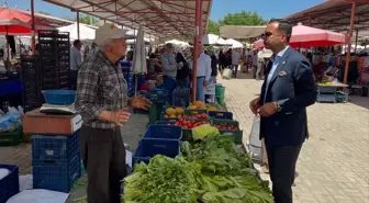 Kaymakam Emrah Aslan, Sinanpaşa Pazar Yerini Ziyaret Etti
