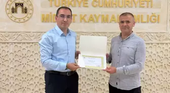 Midyat Kaymakamı'ndan DHA Muhabirine Teşekkür Belgesi