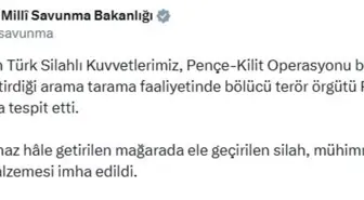 Pençe-Kilit Operasyonu'nda PKK'ya Ait Silah ve Mühimmat Ele Geçirildi