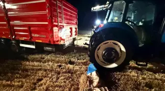 Traktörden Düşen Sürücü Hayatını Kaybetti