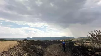 Güdül'de Tavuk Çiftliğindeki Yangın Ekili Tarla ile Buluştu