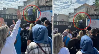 Sınava 1 dakika geç kalan gençler okulun duvarından atladı
