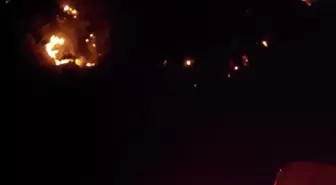 Gece Görüşlü Helikopterler Orman Yangınına Müdahale Ediyor