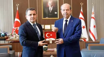 KKTC Cumhurbaşkanı Tatar, İsmail Kaşdemir'i Ağırladı