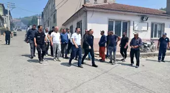 Manisa'da Yangınla Mücadele Devam Ediyor