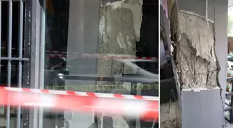 7 katlı apartmanın taşıyıcı kolonu bomba gibi patladı