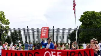 Beyaz Saray Önünde İran Protestosu